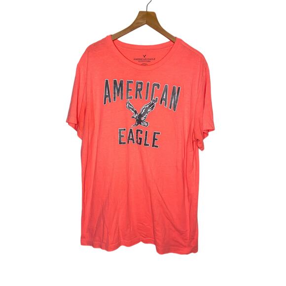 American Eagle Outfitters Graphic T-Shirt – Men’s (Coral Red) - Picture 1 of 6